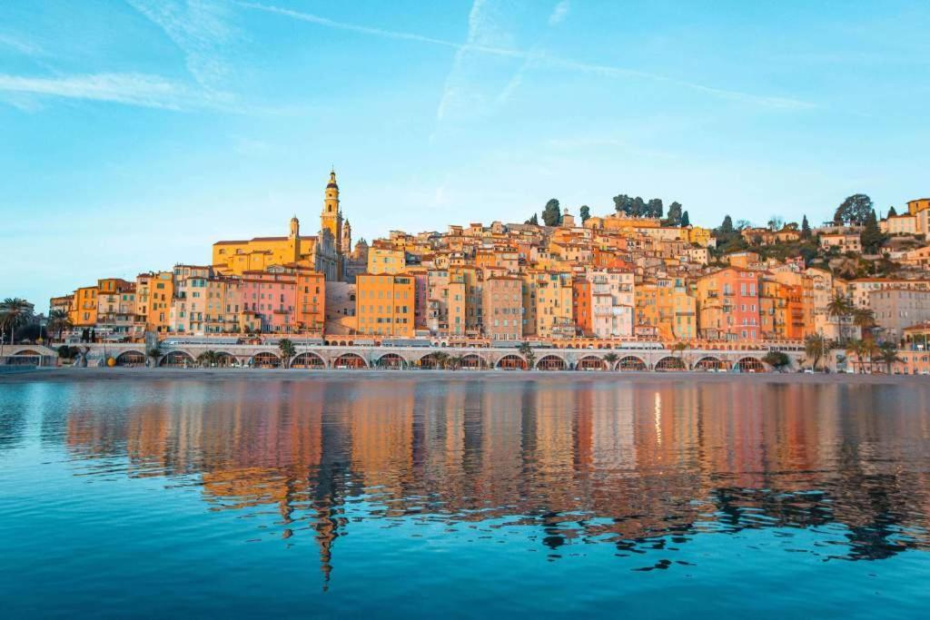 Blu Home 3 Pers Centrale Ac Wifi Menton Kültér fotó